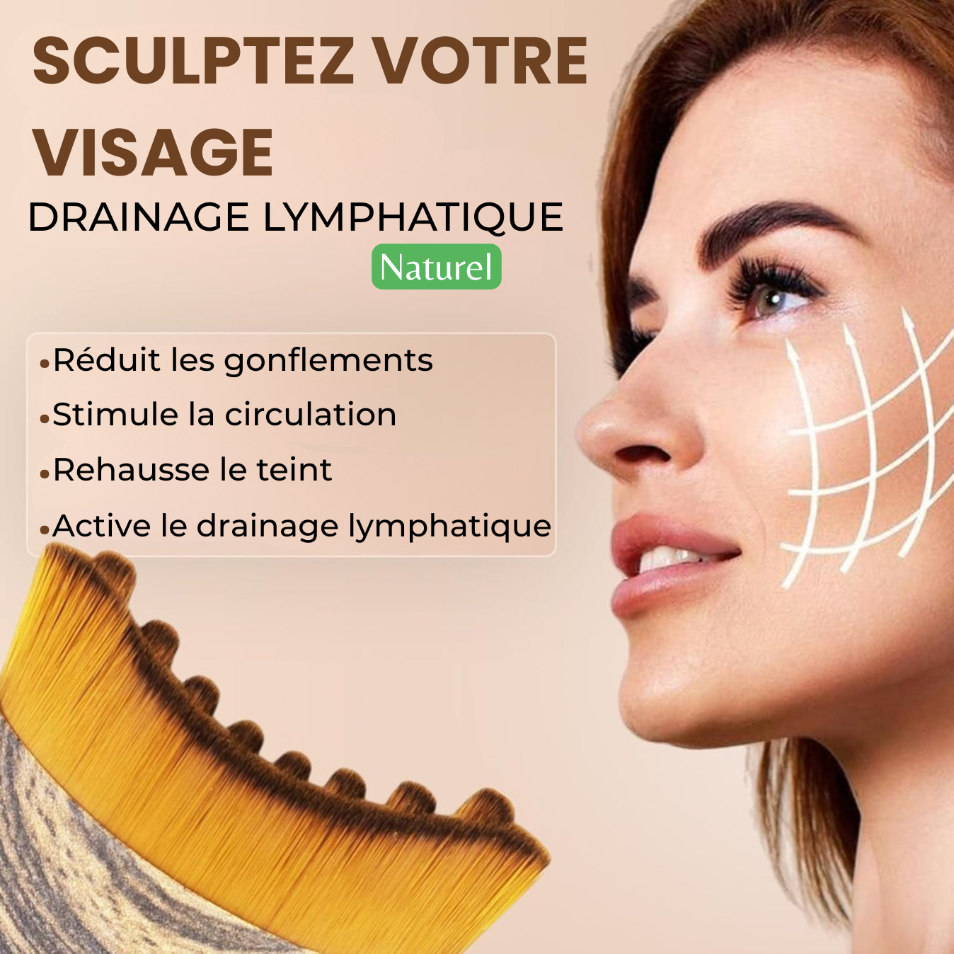 Brosse de Drainage Lymphatique